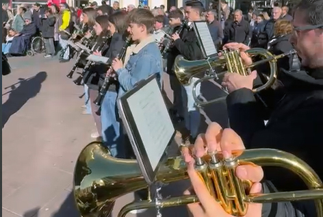 La Banda Municipal de Soria festeja Santa Cecilia su tradicional concierto de calle