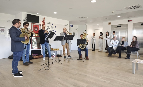 Quinteto OSCyL en Hospital Soria: música y humanización sanitaria