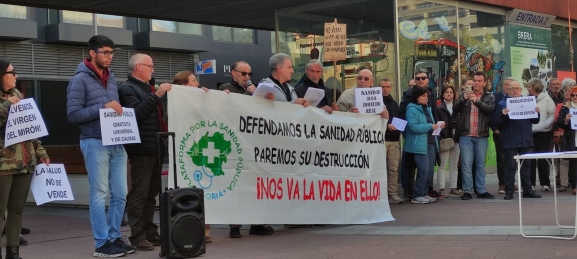 Concentración en Soria por una sanidad pública de calidad