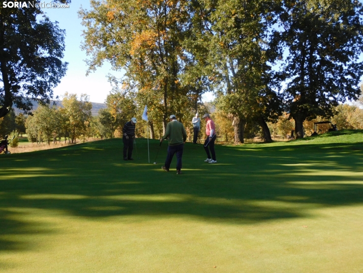 Fotos: Los golfistas de Soria ponen a prueba sus habilidades por el patr&oacute;n 