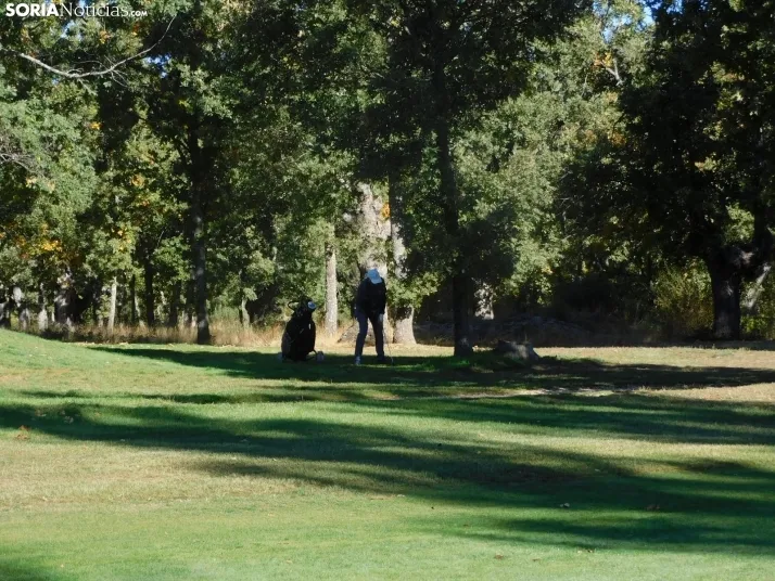 Fotos: Los golfistas de Soria ponen a prueba sus habilidades por el patr&oacute;n 