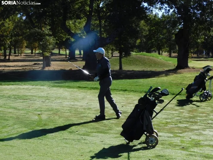 Fotos: Los golfistas de Soria ponen a prueba sus habilidades por el patr&oacute;n 