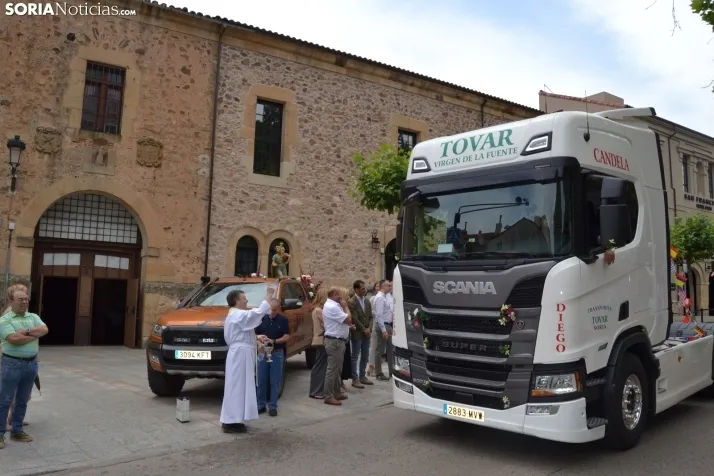 Fotos: Cientos de veh&iacute;culos son bendecidos en Soria por el D&iacute;a de San Crist&oacute;bal