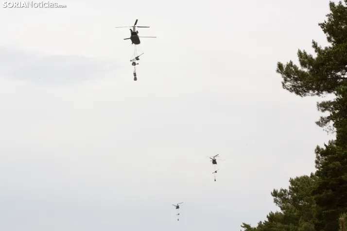 Ejercicio aéreo militar en Navaleno