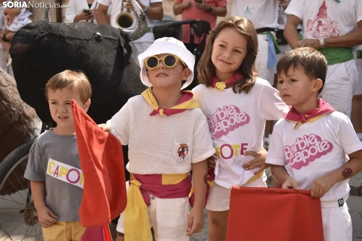 Encierro infantil en El Burgo de Osma.
