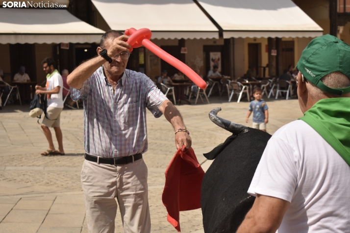 Encierro infantil en El Burgo.