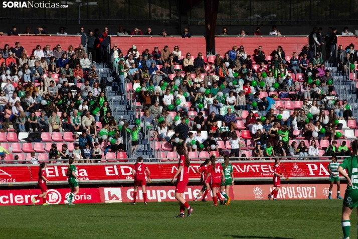 Fiesta del fútbol, con acento femenino, en Soria