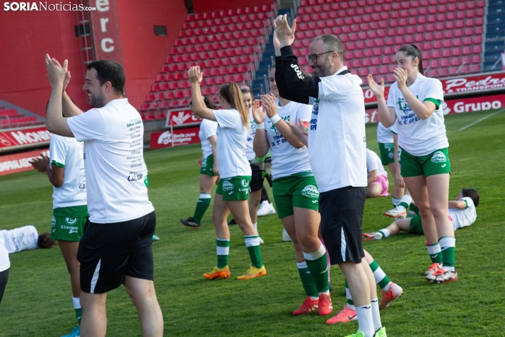Fiesta del fútbol, con acento femenino, en Soria