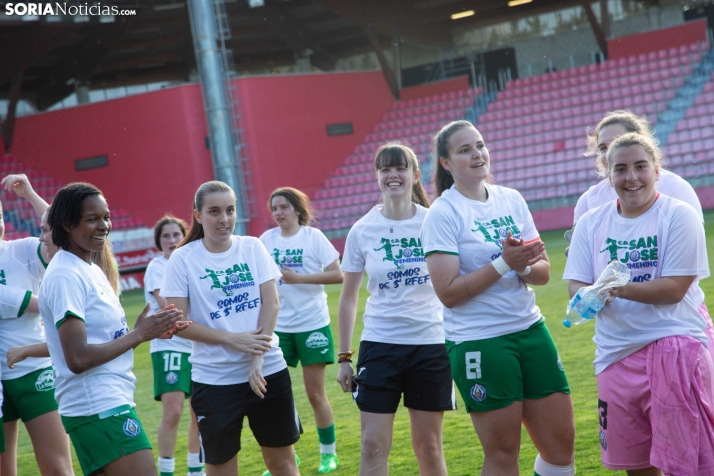 Fiesta del fútbol, con acento femenino, en Soria