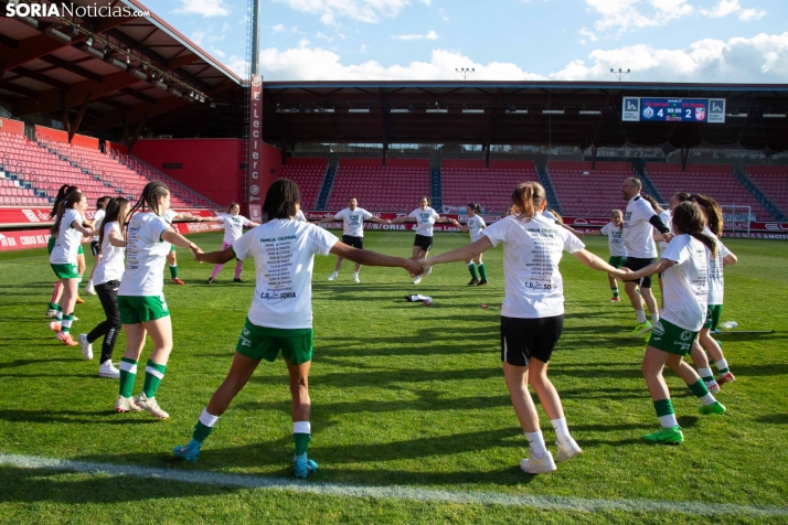 Fiesta del fútbol, con acento femenino, en Soria