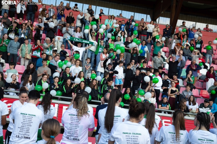 Fiesta del fútbol, con acento femenino, en Soria
