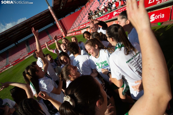 Fiesta del fútbol, con acento femenino, en Soria