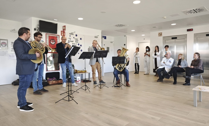 Quinteto OSCyL en Hospital Soria: m&uacute;sica y humanizaci&oacute;n sanitaria