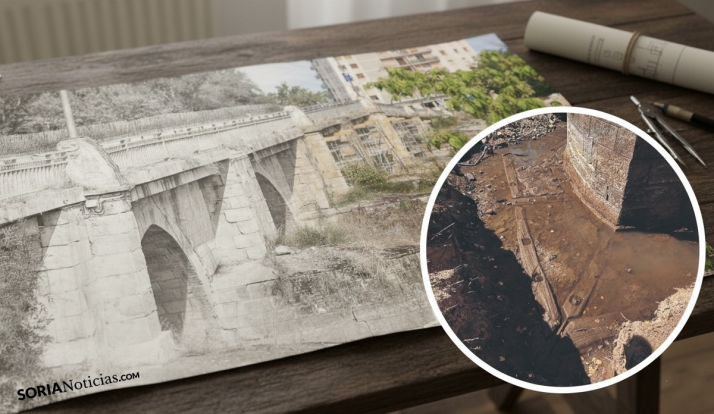 El secreto escondido en los pilares del puente de Almazán que habla de las bondades de la madera de Soria