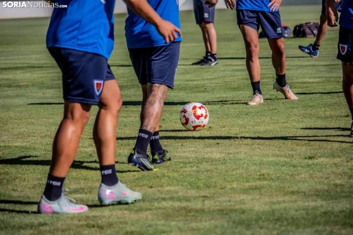 En im&aacute;genes: El Numancia completa su primer entrenamiento de pretemporada
