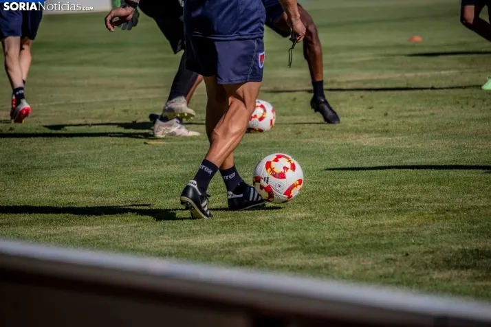 En im&aacute;genes: El Numancia completa su primer entrenamiento de pretemporada