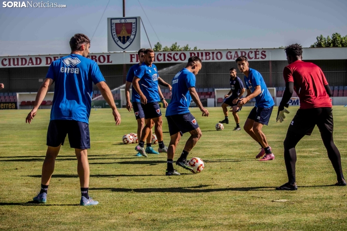En im&aacute;genes: El Numancia completa su primer entrenamiento de pretemporada