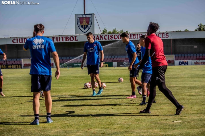 En im&aacute;genes: El Numancia completa su primer entrenamiento de pretemporada