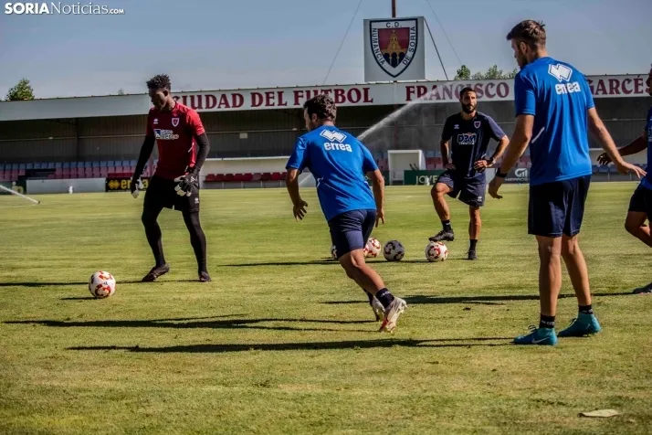 En im&aacute;genes: El Numancia completa su primer entrenamiento de pretemporada