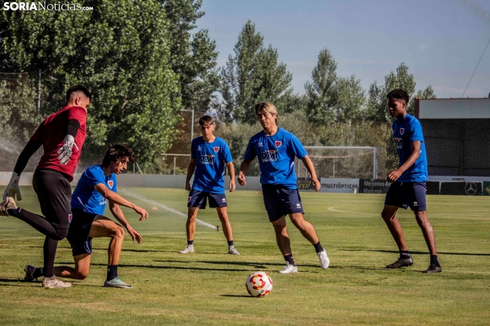 En im&aacute;genes: El Numancia completa su primer entrenamiento de pretemporada