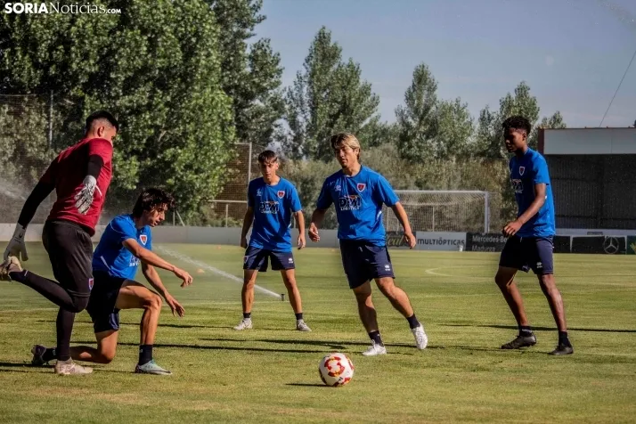 En im&aacute;genes: El Numancia completa su primer entrenamiento de pretemporada
