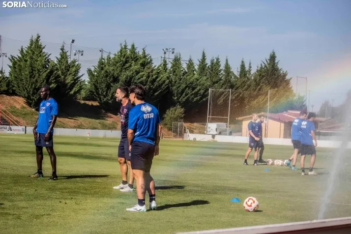 En im&aacute;genes: El Numancia completa su primer entrenamiento de pretemporada