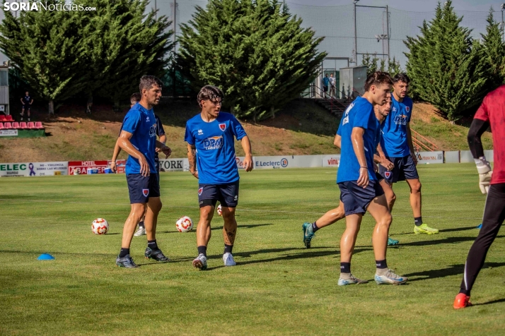 En im&aacute;genes: El Numancia completa su primer entrenamiento de pretemporada