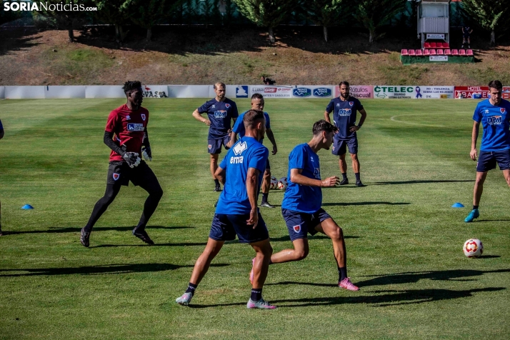 En im&aacute;genes: El Numancia completa su primer entrenamiento de pretemporada