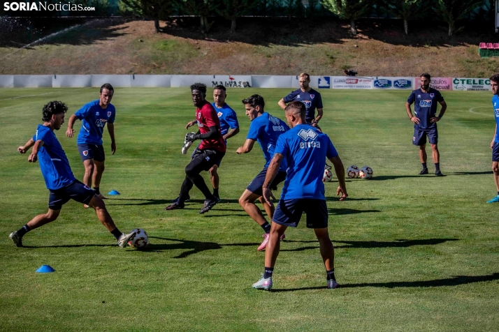 En im&aacute;genes: El Numancia completa su primer entrenamiento de pretemporada