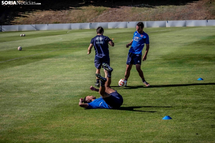 En im&aacute;genes: El Numancia completa su primer entrenamiento de pretemporada