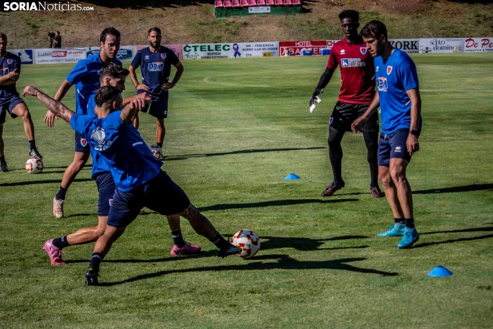 En im&aacute;genes: El Numancia completa su primer entrenamiento de pretemporada