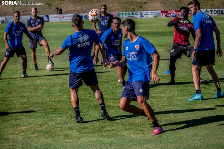 En im&aacute;genes: El Numancia completa su primer entrenamiento de pretemporada