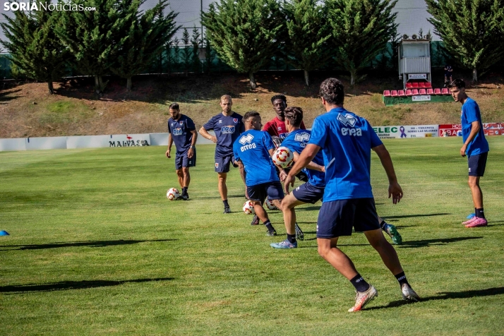 En im&aacute;genes: El Numancia completa su primer entrenamiento de pretemporada