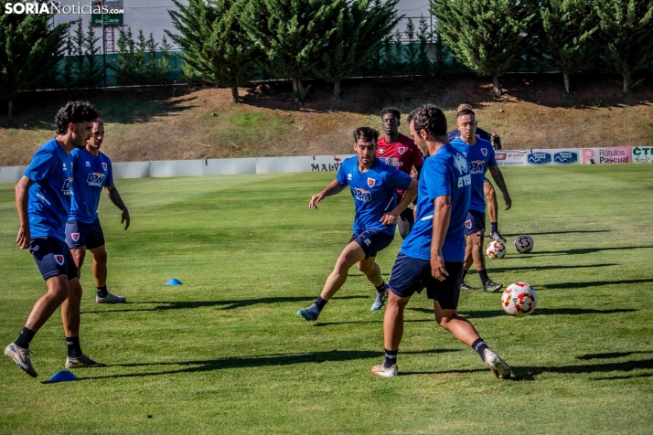 En im&aacute;genes: El Numancia completa su primer entrenamiento de pretemporada