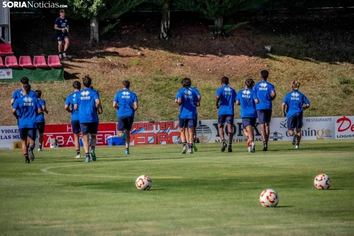En im&aacute;genes: El Numancia completa su primer entrenamiento de pretemporada