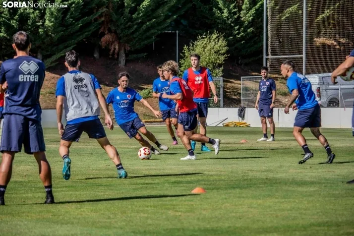 En im&aacute;genes: El Numancia completa su primer entrenamiento de pretemporada