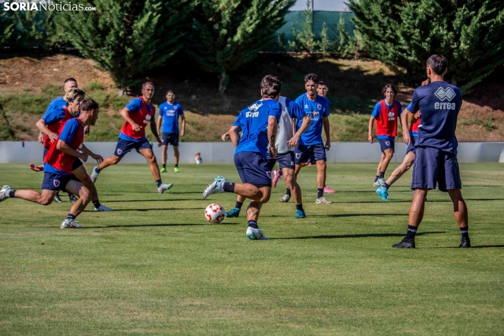 En im&aacute;genes: El Numancia completa su primer entrenamiento de pretemporada