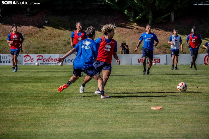 En im&aacute;genes: El Numancia completa su primer entrenamiento de pretemporada