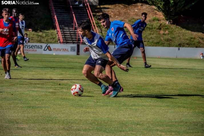 En im&aacute;genes: El Numancia completa su primer entrenamiento de pretemporada