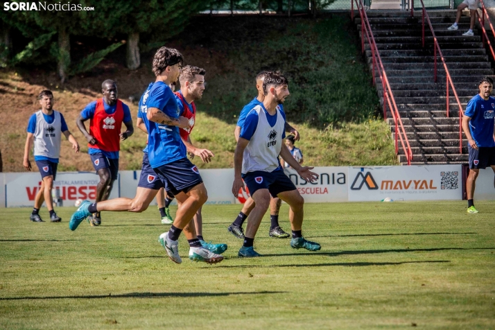 En im&aacute;genes: El Numancia completa su primer entrenamiento de pretemporada