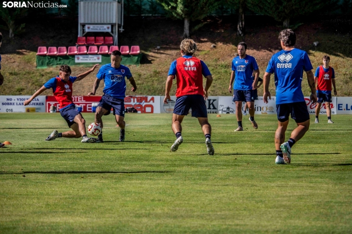 En im&aacute;genes: El Numancia completa su primer entrenamiento de pretemporada