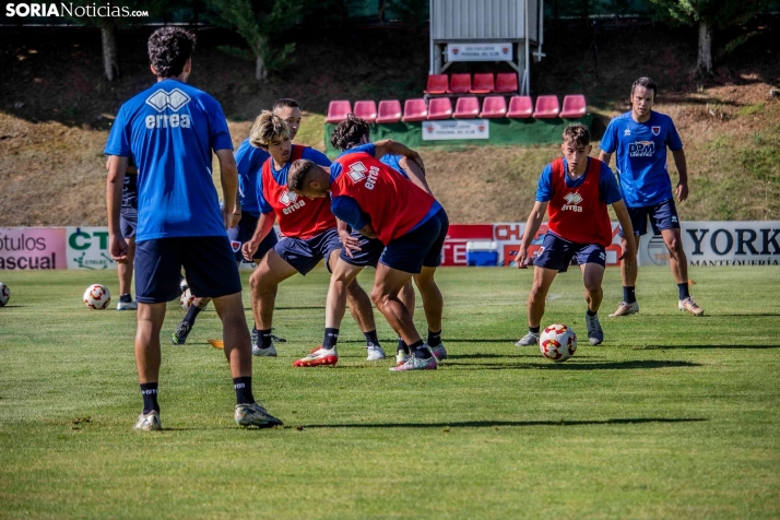 En im&aacute;genes: El Numancia completa su primer entrenamiento de pretemporada