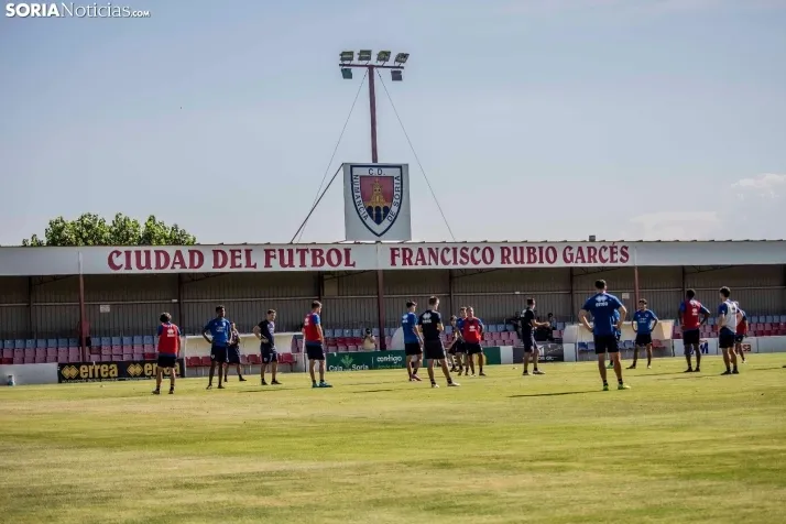 En im&aacute;genes: El Numancia completa su primer entrenamiento de pretemporada