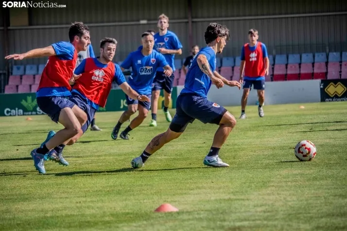 En im&aacute;genes: El Numancia completa su primer entrenamiento de pretemporada