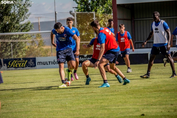 En im&aacute;genes: El Numancia completa su primer entrenamiento de pretemporada