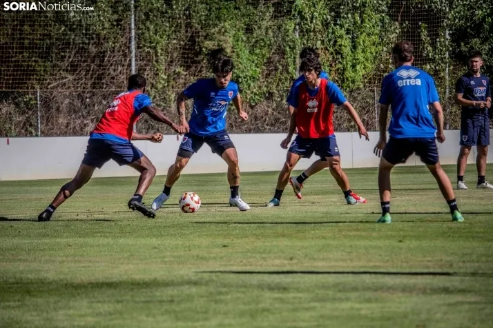 En im&aacute;genes: El Numancia completa su primer entrenamiento de pretemporada
