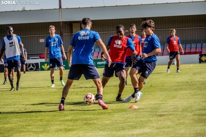 En im&aacute;genes: El Numancia completa su primer entrenamiento de pretemporada