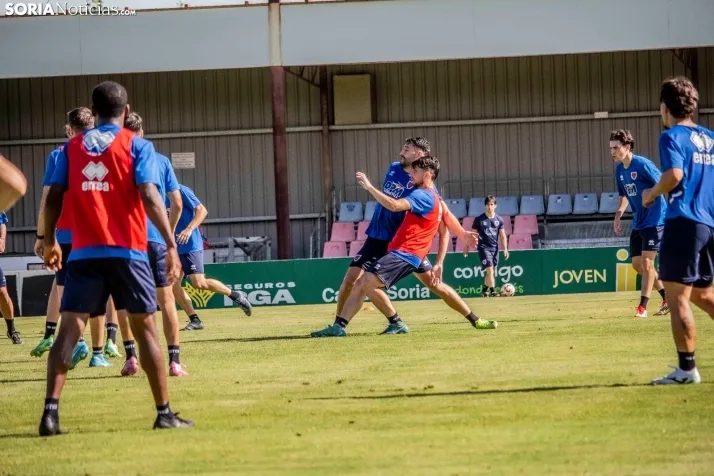 En im&aacute;genes: El Numancia completa su primer entrenamiento de pretemporada