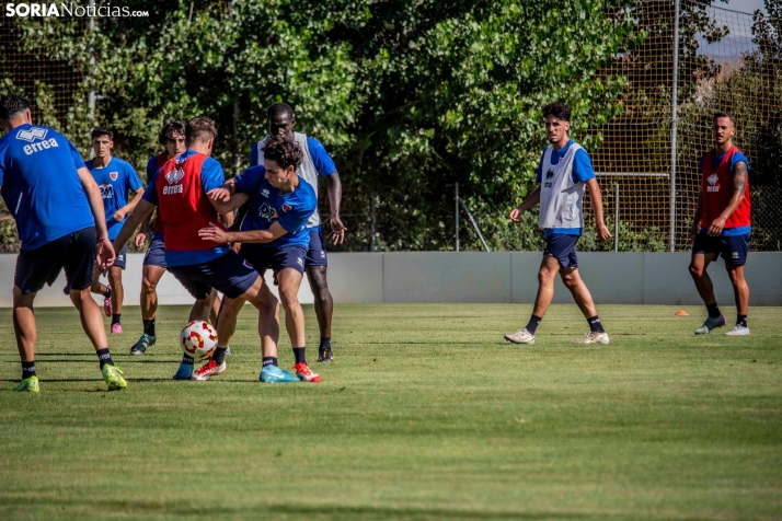 En im&aacute;genes: El Numancia completa su primer entrenamiento de pretemporada