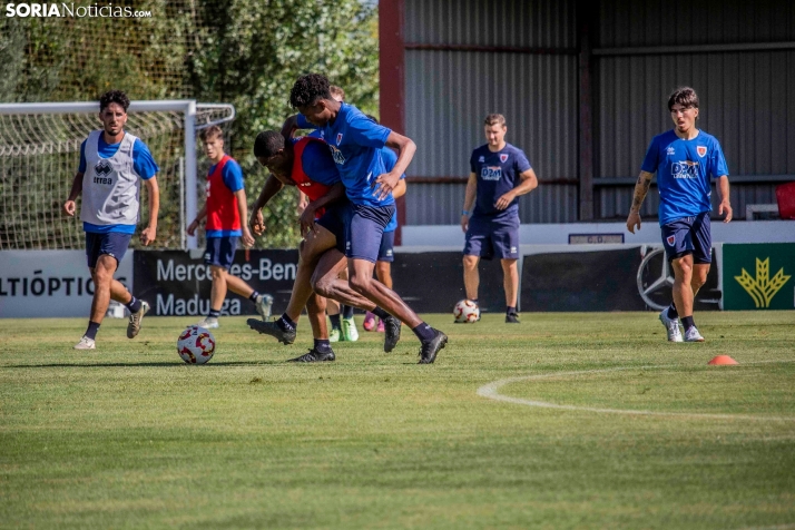 En im&aacute;genes: El Numancia completa su primer entrenamiento de pretemporada